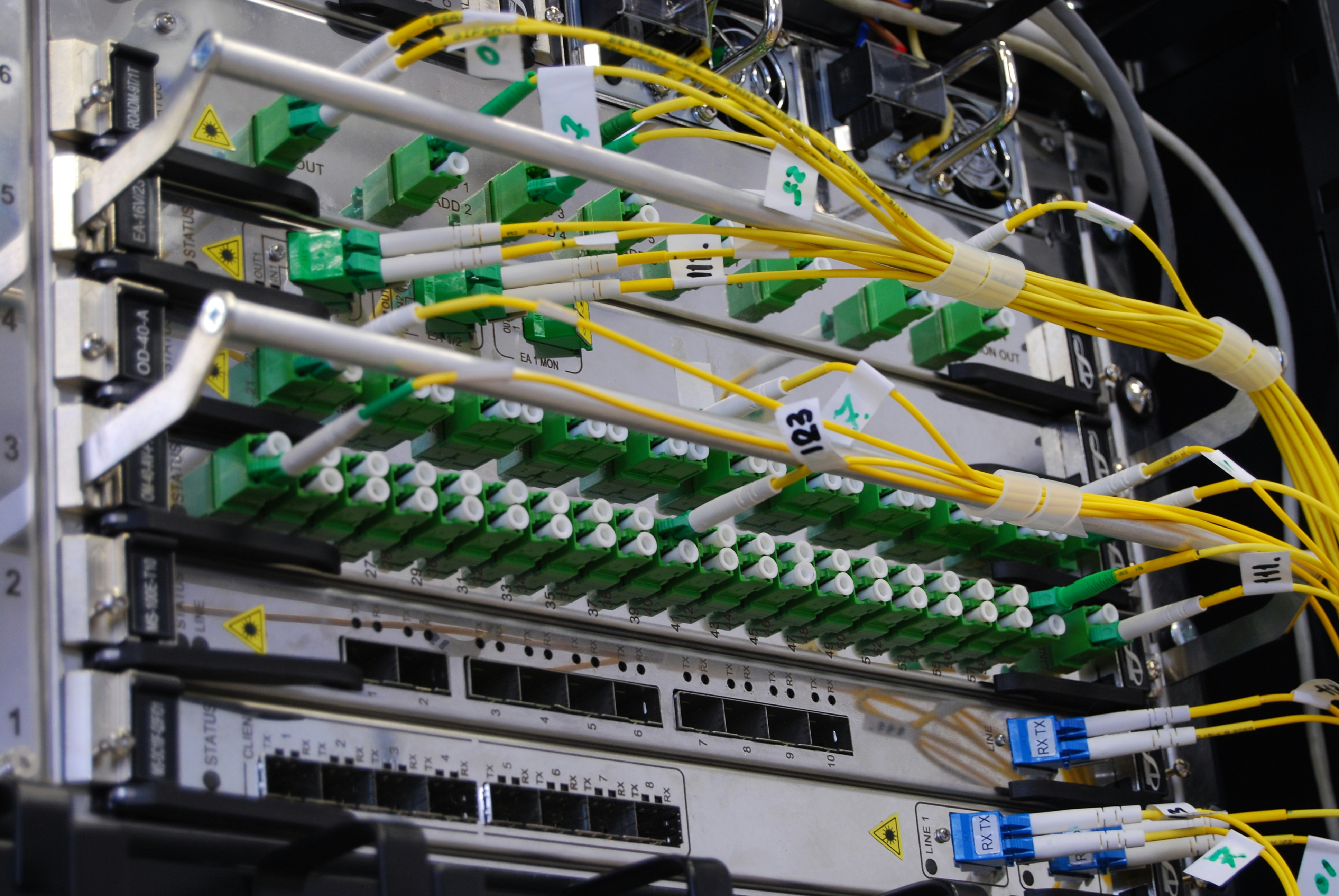 Telecommunication System including Fiber Optic System